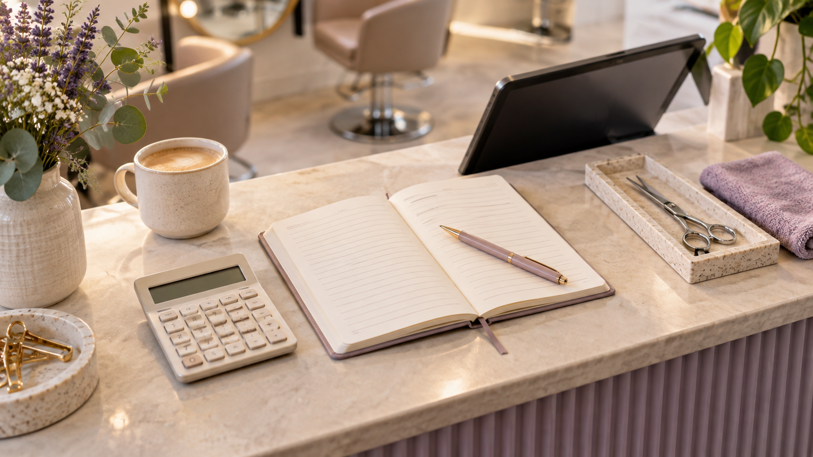 Salon booking software cost planning illustration